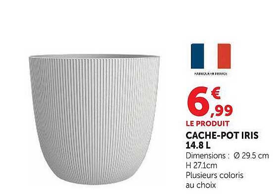 CACHÉ-POT IRIS 14.8 L