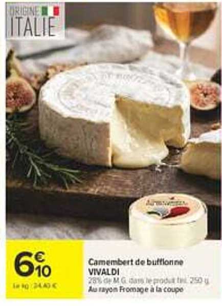 Camembert de bufflonne VIVALDI