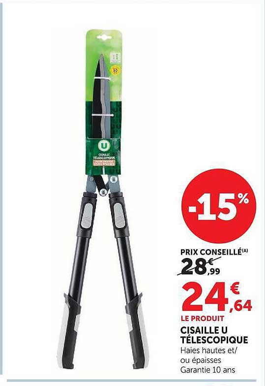 CISAILLE U TÉLESCOPIQUE
