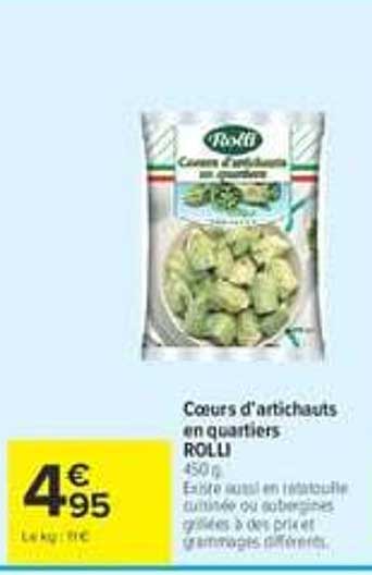 Coeurs d’artichauts en quartiers ROUGIE