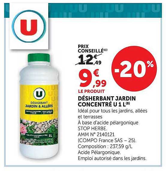 DÉSHERBANT JARDIN CONCENTRÉ U 1 L