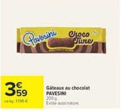 Gâteaux au chocolat PAVESINI
