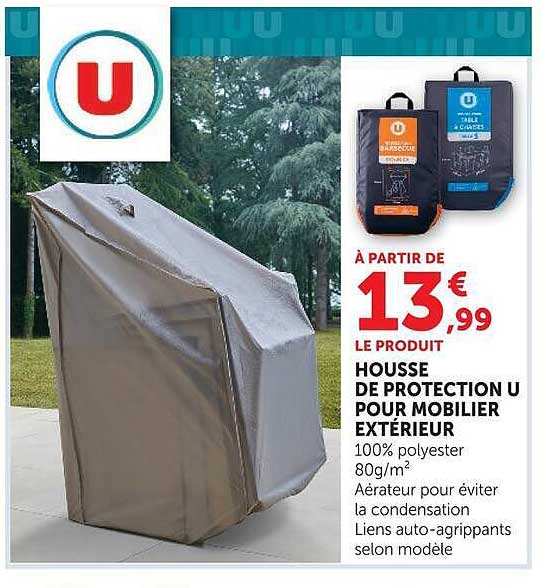 HOUSSE DE PROTECTION U POUR MOBILIER EXTÉRIEUR