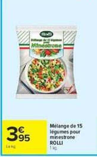 Mélange de 15 légumes pour minestrone ROLLI 1 kg