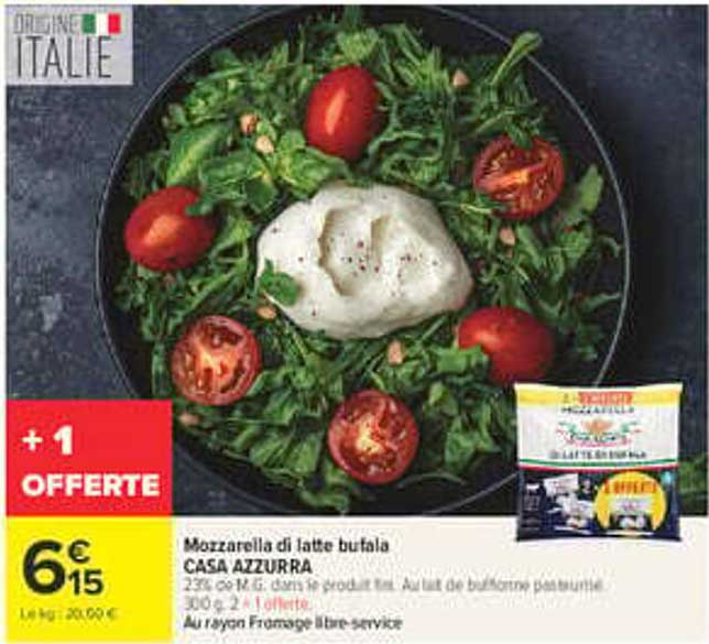 Mozzarella di latte bufala CASA AZZURRA