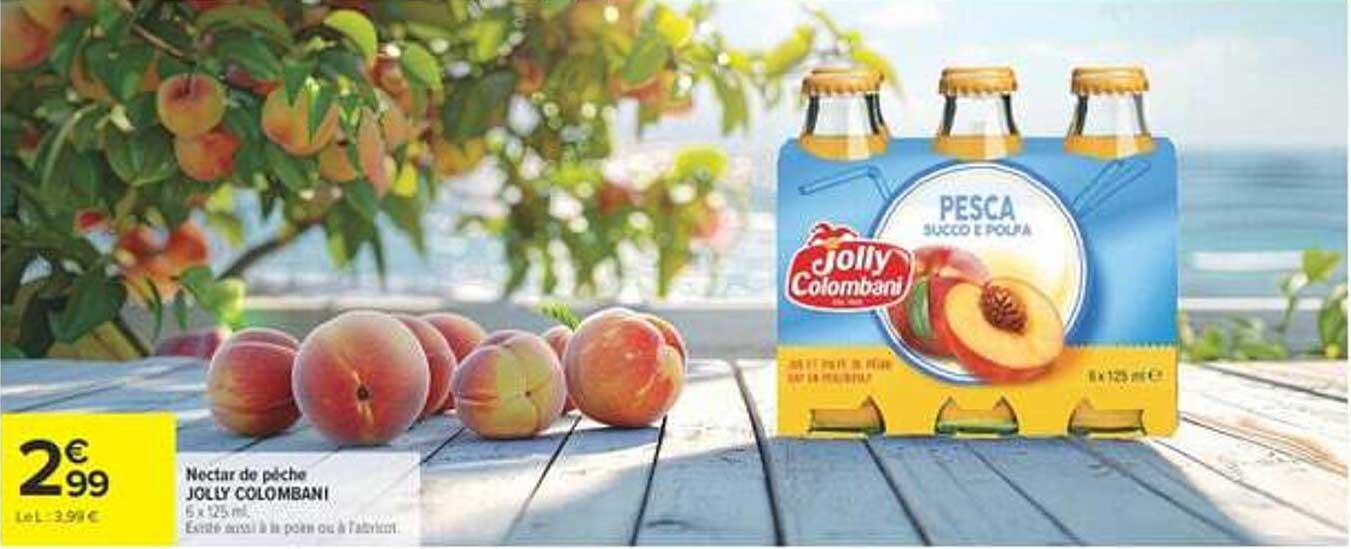 Nectar de pêche JOLLY COLOMBANI