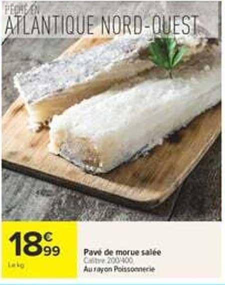 Pavé de morue salée