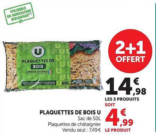 PLAQUETTES DE BOIS U
