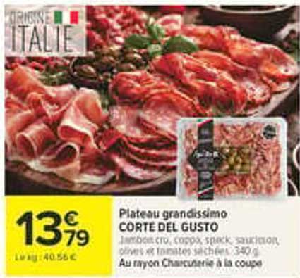 Plateau grandissimo CORTE DEL GUSTO