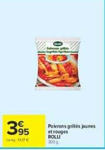 Pommes grillées jaunes et rouges ROLLI