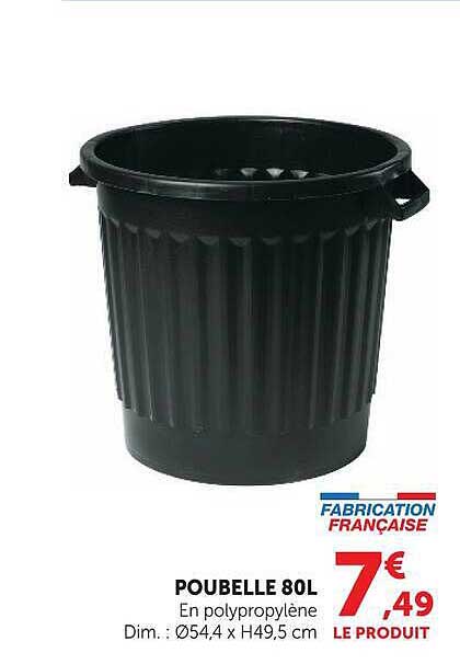 POUBELLE 80L