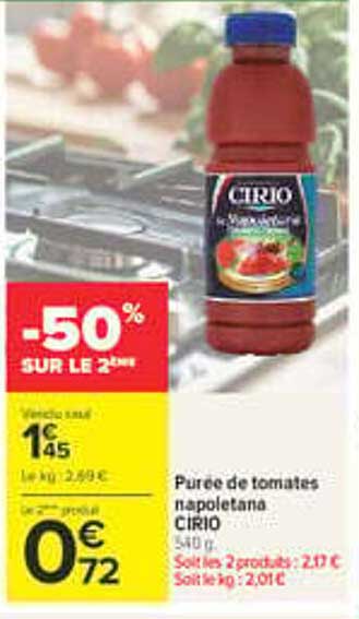 Purée de tomates napolétaine CIRIO
