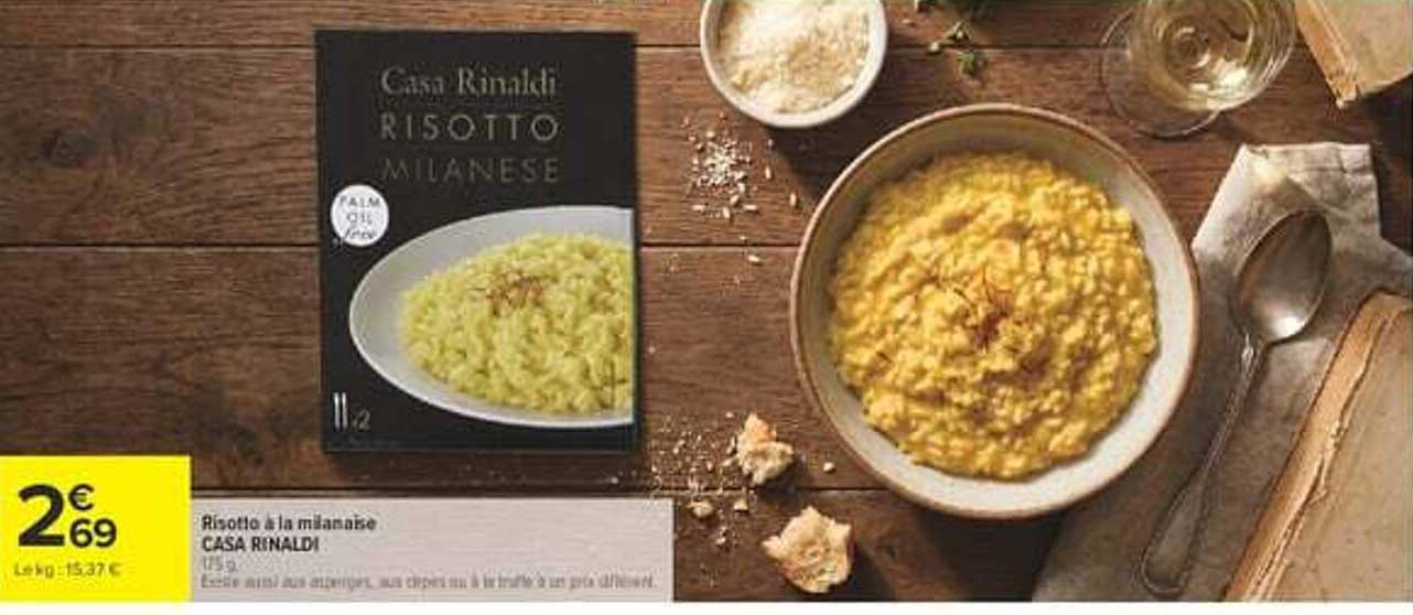 Risotto à la milanaise CASA RINALDI