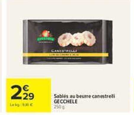 Sables au beurre canestrelli GECCHIE 250 g