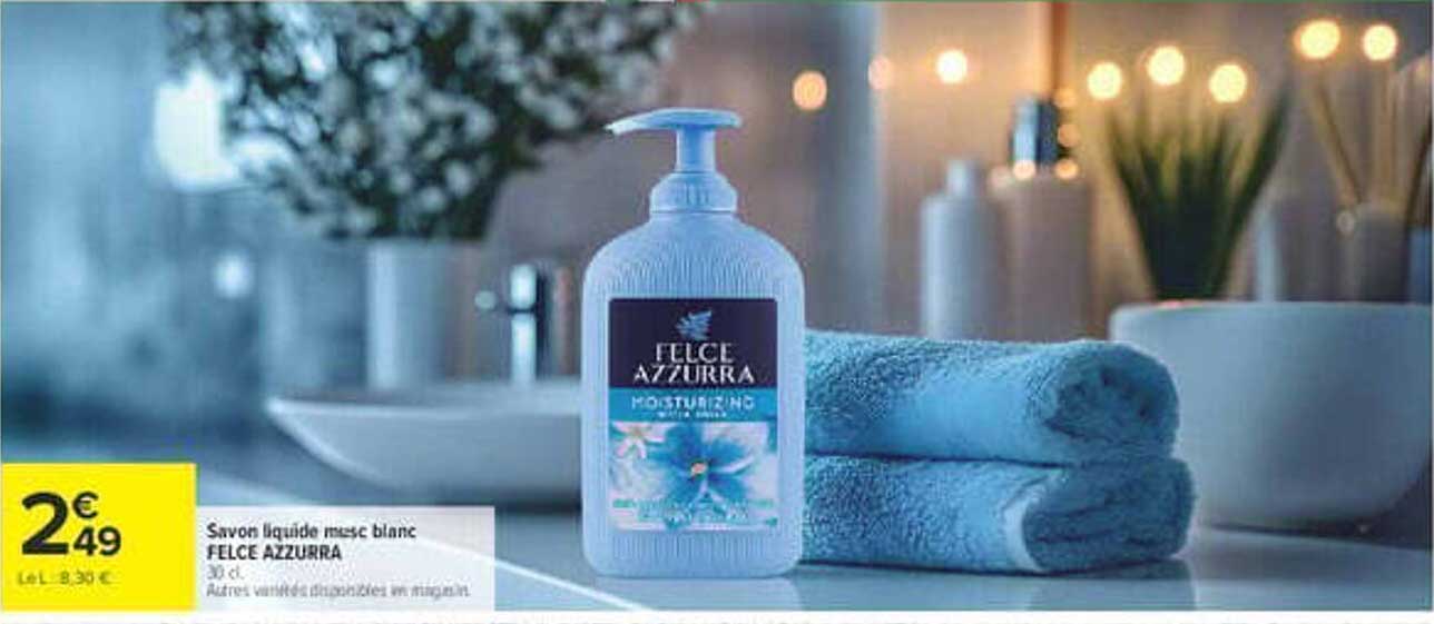 Savon liquide main blanc FELCE AZZURRA