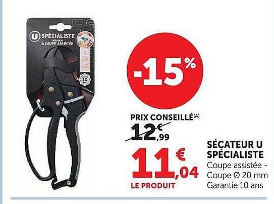 SÉCATEUR U SPÉCIALISTE