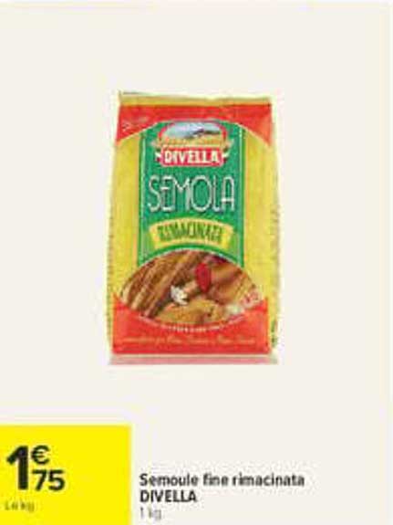 Semoule fine rimacinata DIVELLA