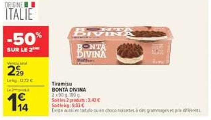 Tiramisu BONTA DIVINA
