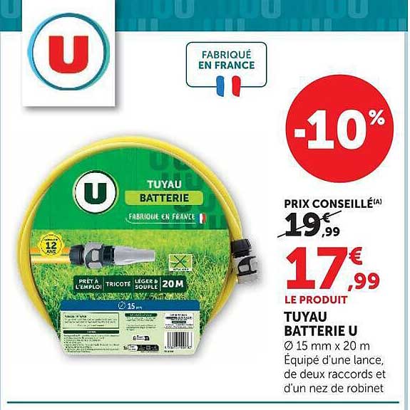 TUYAU BATTERIE U