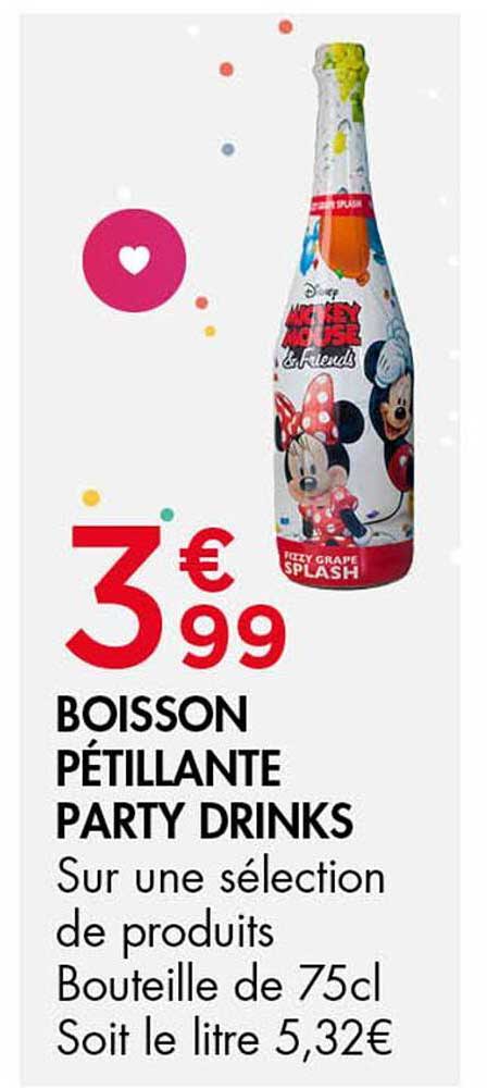 BOISSON PÉTILLANTE PARTY DRINKS