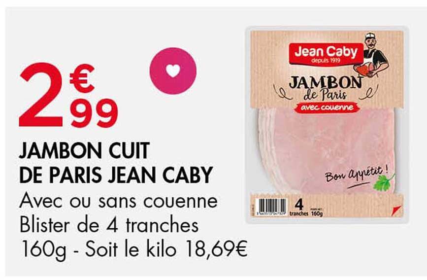 JAMBON CUIT DE PARIS JEAN CABY