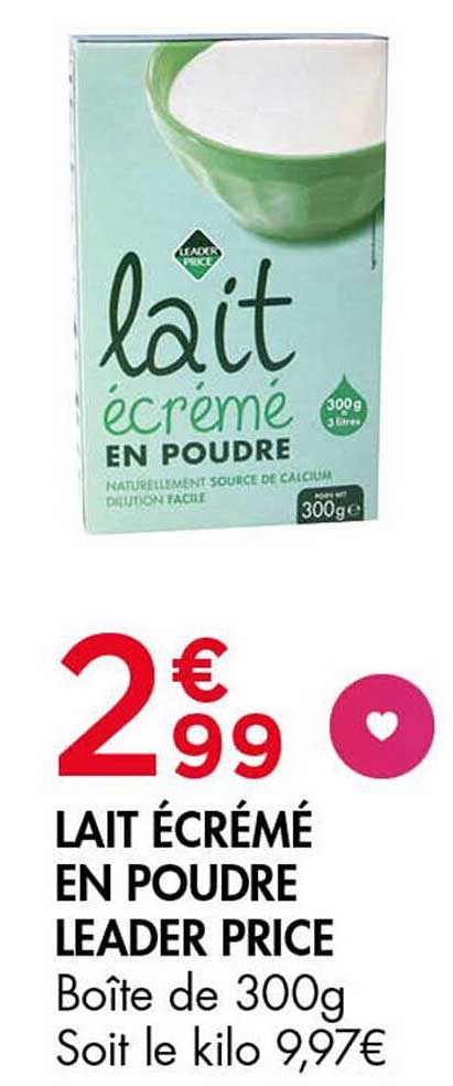 LAIT ÉCRÉMÉ EN POUDRE LEADER PRICE