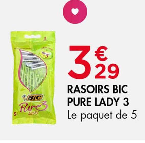 RASOIRS BIC PURE LADY 3