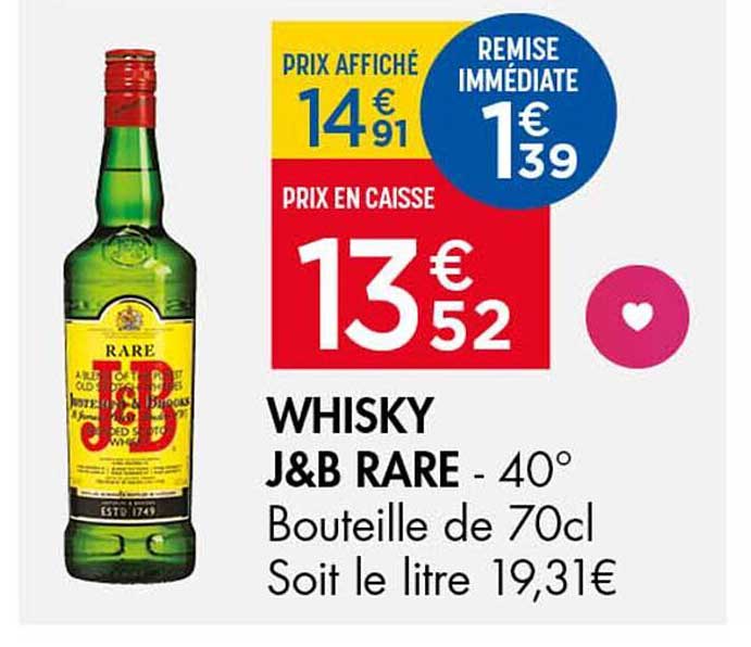 WHISKY J&B RARE - 40°