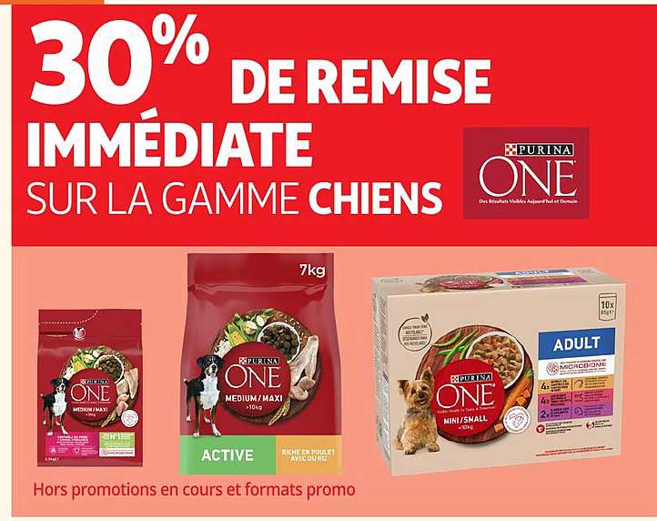 30% DE REMISE IMMEDIATE SUR LA GAMME CHIENS