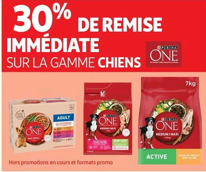 30% DE REMISE IMMEDIATE SUR LA GAMME CHIENS