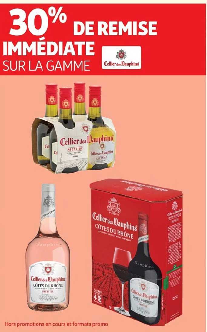 30% DE REMISE IMMINENTE SUR LA GAMME CELLER DES DAUPHINS