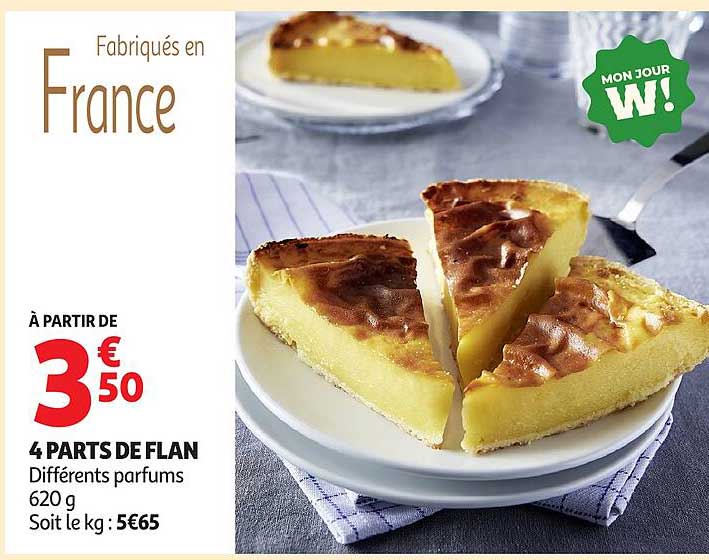 4 PARTS DE FLAN