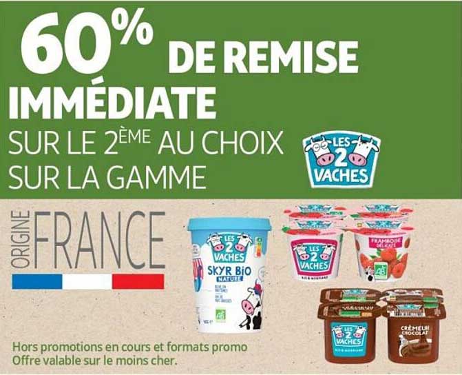 60% DE REMISE IMMÉDIATE SUR LE 2ÈME AU CHOIX SUR LA GAMME