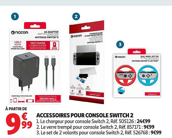 ACCESSOIRES POUR CONSOLE SWITCH 2