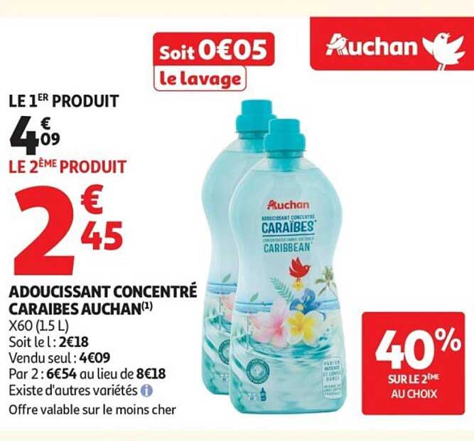 ADOUCISSANT CONCENTRÉ CARAIBES AUCHAN
