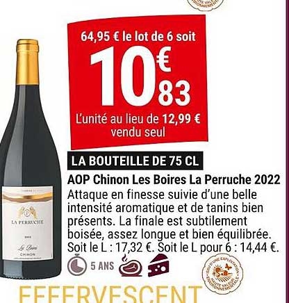 AOP Chinon Les Boires La Perruche 2022
