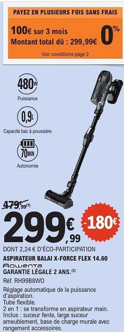ASPIRATEUR BALAI X-FORCE FLEX 14.60