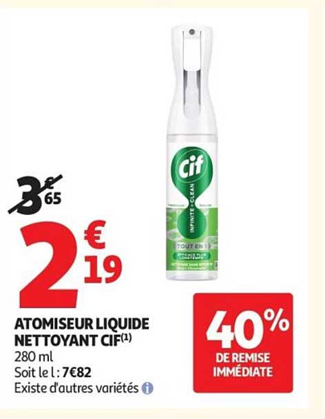 ATOMISEUR LIQUIDE NETTOYANT CIF