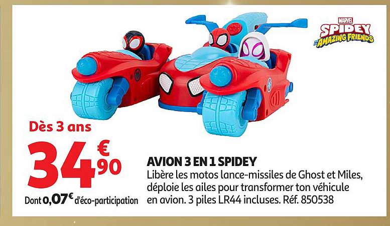 AVION 3 EN 1 SPIDEY
