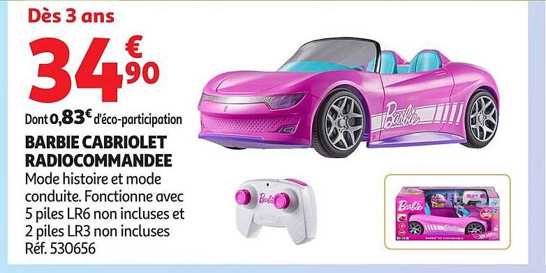 BARBIE CABRIOLET RADIOCOMMANDEE