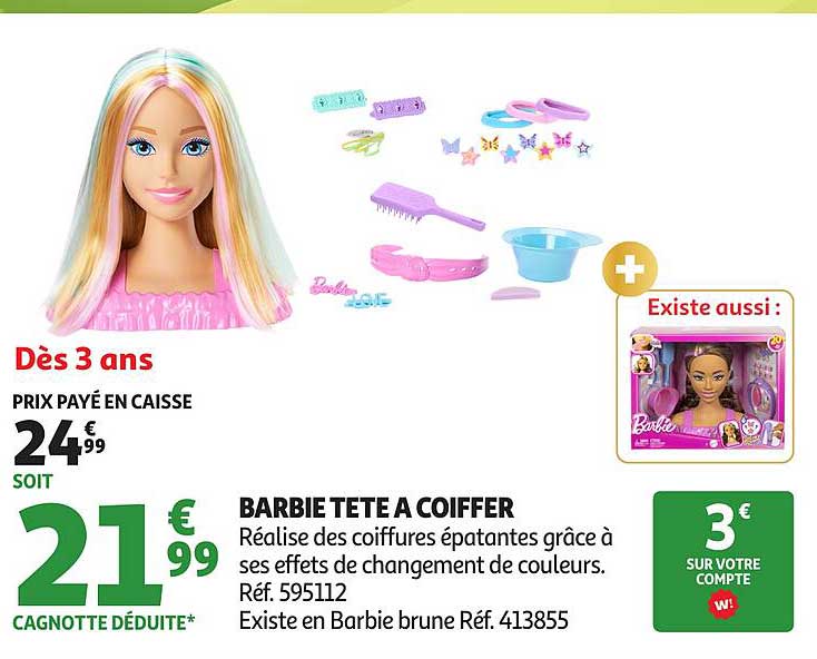 BARBIE TETE A COIFFER
