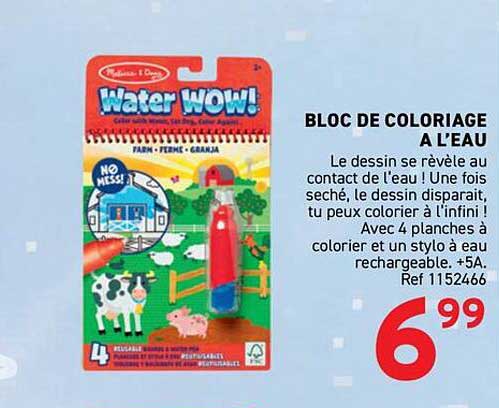 BLOC DE COLORIAGE A L’EAU