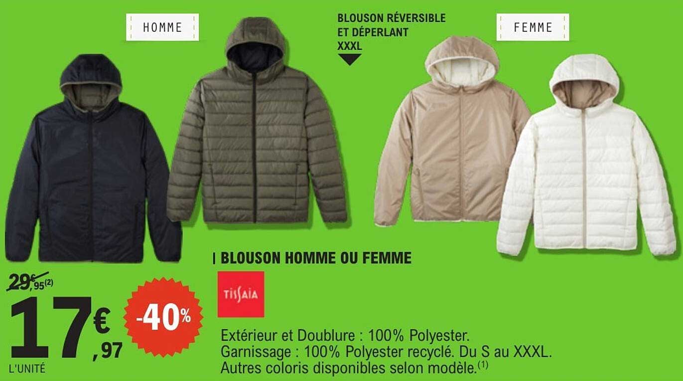 BLUSON HOMME OU FEMME