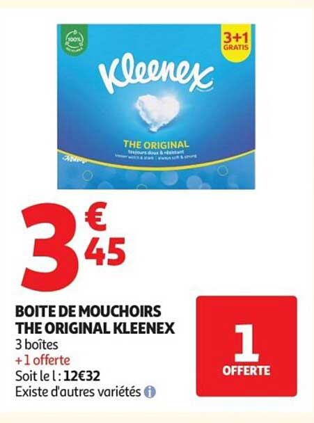 BOITE DE MOUCHOIRS THE ORIGINAL KLEENEX
