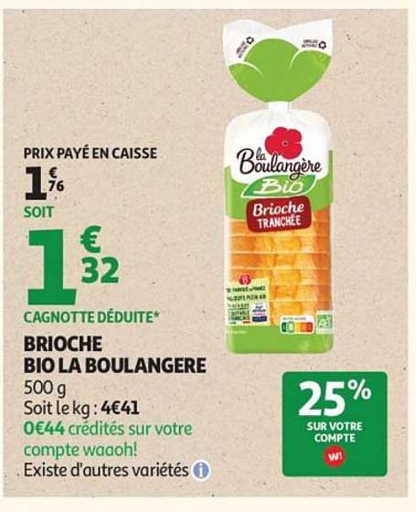 BRIOCHE BIO LA BOULANGÈRE