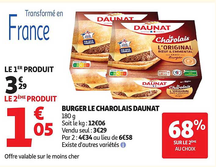 BURGER LE CHAROLAIS DAUNAT
