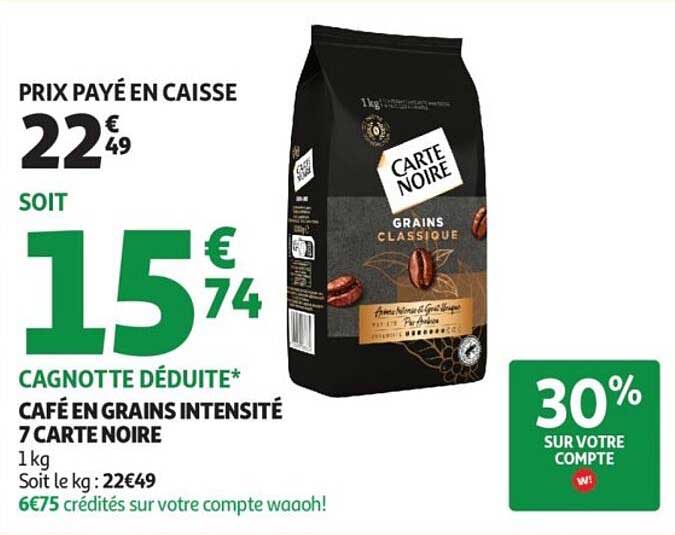 Café en Grains Intensité 7 Carte Noire