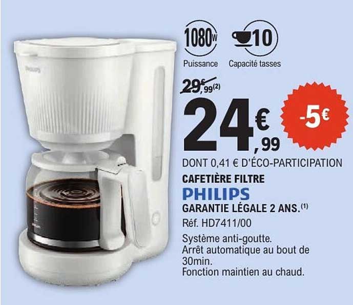 CAFETIÈRE FILTRE PHILIPS