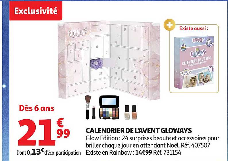 CALENDRIER DE L'AVENT GLOWAYS