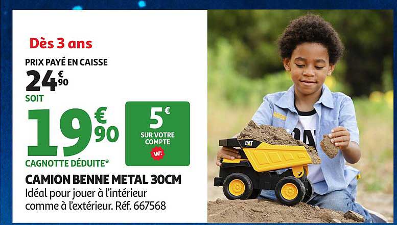 CAMION BENNE METAL 30CM